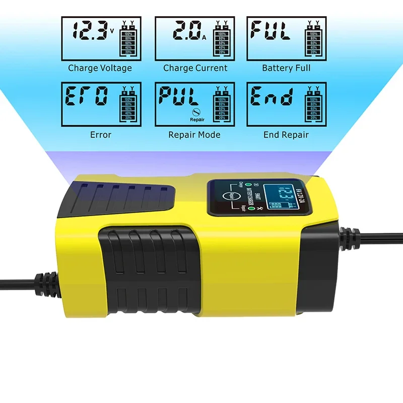 Agm Deep Cycle Battery - Nuovo Caricabatterie Portatile Automatico 2A 6V