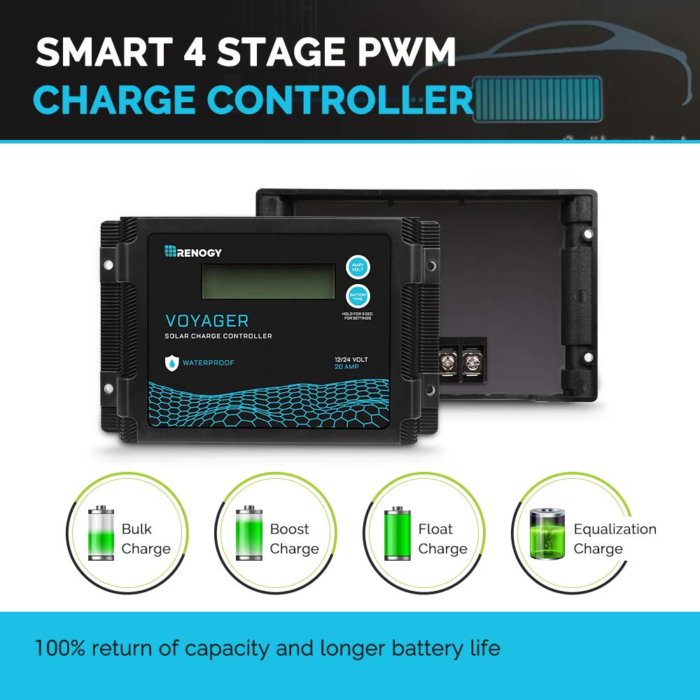 Renogy Voyager 20A 12V/24V PWM - Renogy Controller Voyager recensione e prezzo