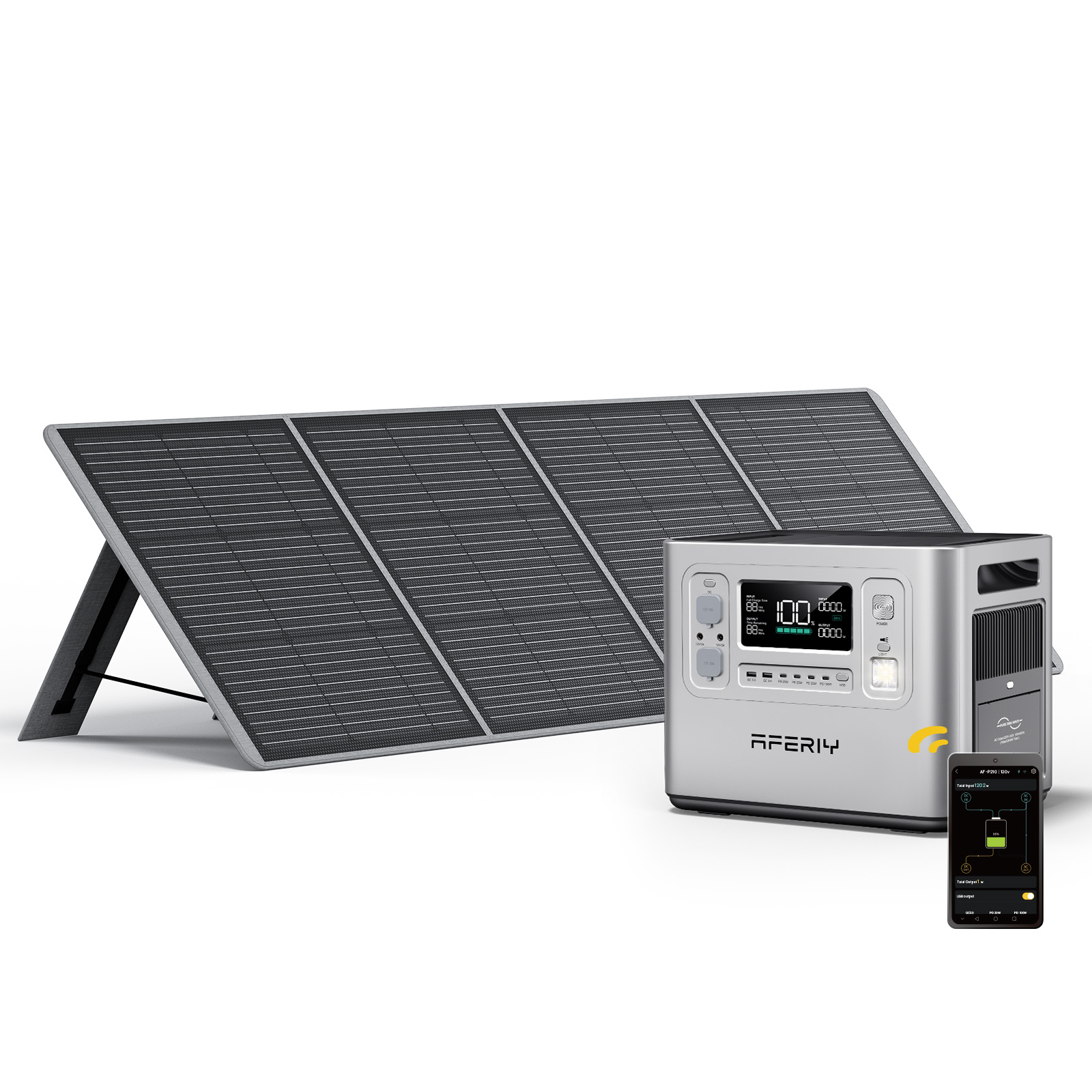 P210 Silver 2048Wh con App, Ga - Portable Power Station recensione e prezzo