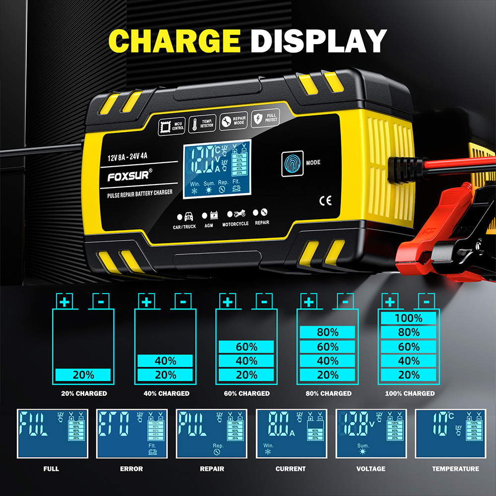 Caricabatterie a impulsi FOXSU - Agm Deep Cycle Battery recensione e prezzo